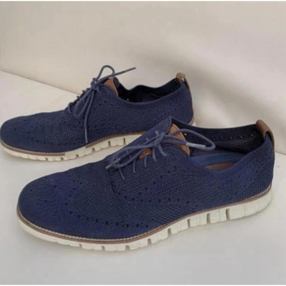 Cole HAAN Zero Gravity Men’s Sneakers Shoes Casual Derby Sz 11.5 Navy